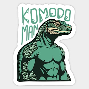 Komodo Dragon Man Sticker